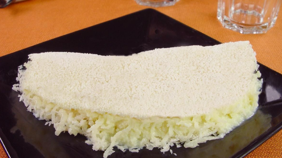 tapioca de queijo com coco