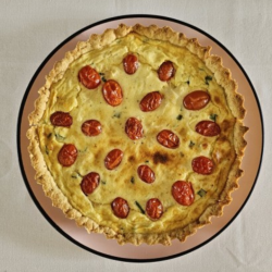 Quiche de frango com requeijão fácil