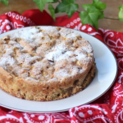 Bolo de maçã com canela