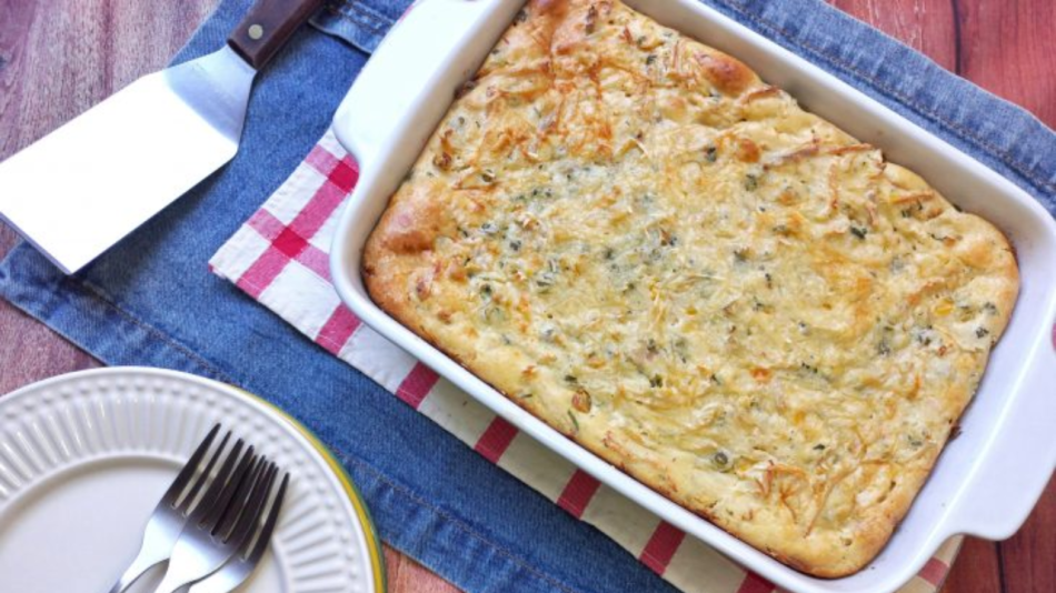 Torta de frango de liquidificador