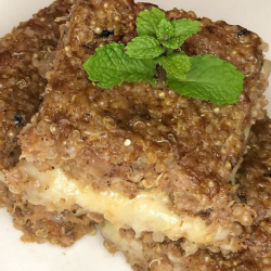 Quibe assado de quinoa low carb