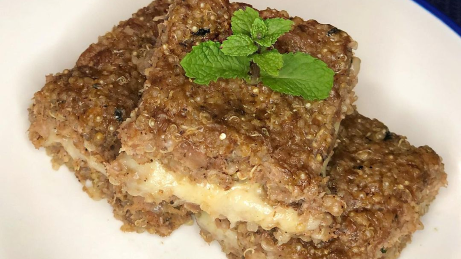 Quibe assado de quinoa low carb