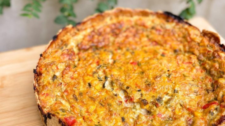 Quiche rústica de legumes