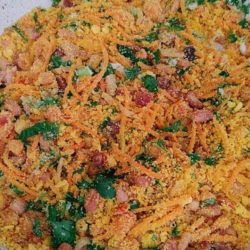 Farofa rápida com bacon