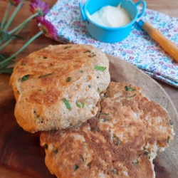 Pão vegano de frigideira