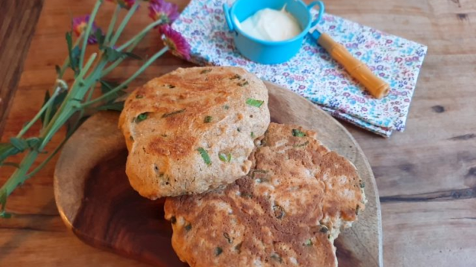 Pão vegano de frigideira