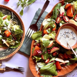 Salada de folhas verdes