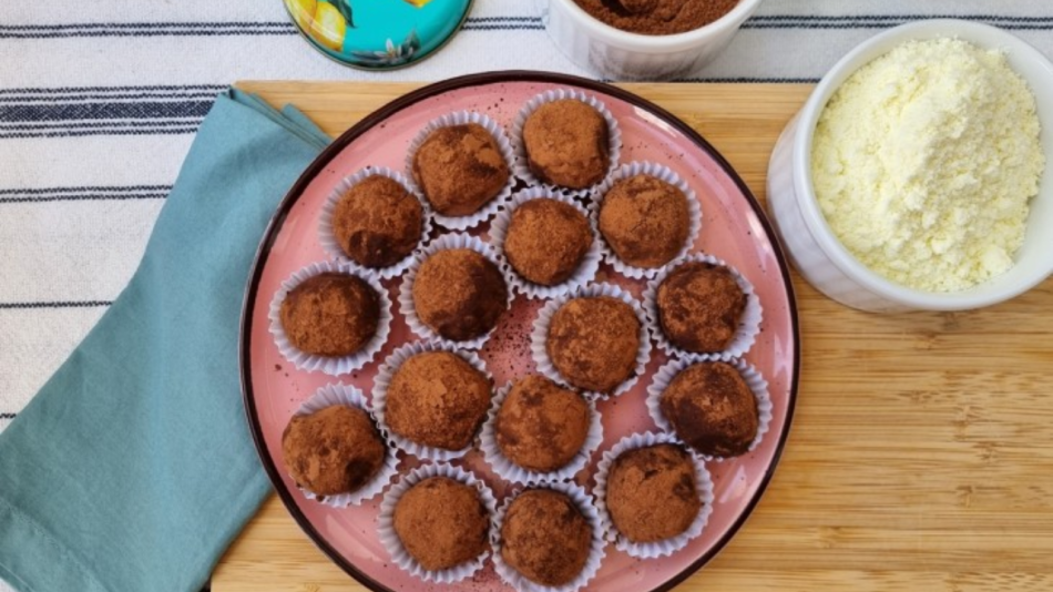 Brigadeiro fit com 3 ingredientes