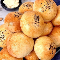 Pão de batata recheado na airfryer