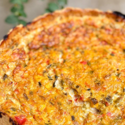 Quiche rústica de legumes