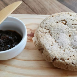 Pão de aveia fit de frigideira