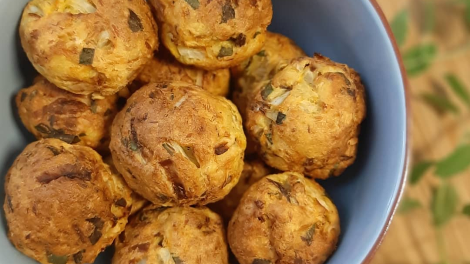 Bolinho de peixe na airfryer